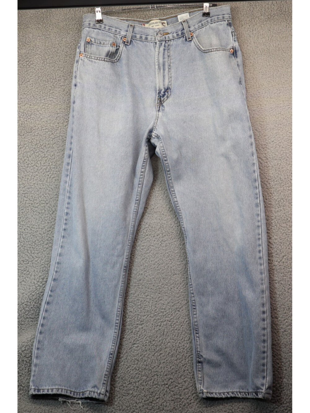 Levi's 505 Men Blue Regular Fit Straight Leg Jeans 36x32